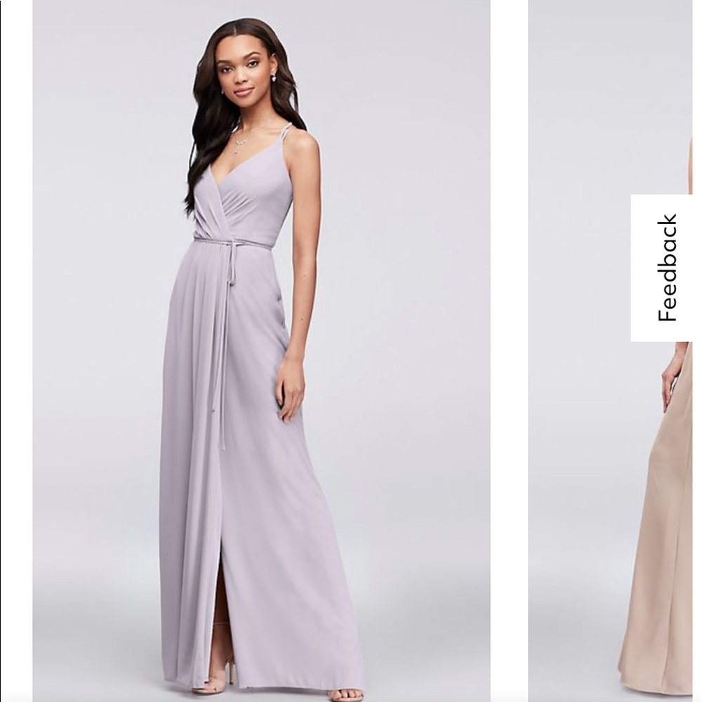 David’s Bridal Double Wrap Bridesmaids Dress